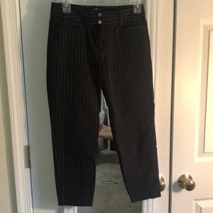 Apt. 9 Pinstripe black pants
